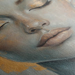 Portrait 154 Canvas Art 18" x 24" / 45 x 60 cm / Black