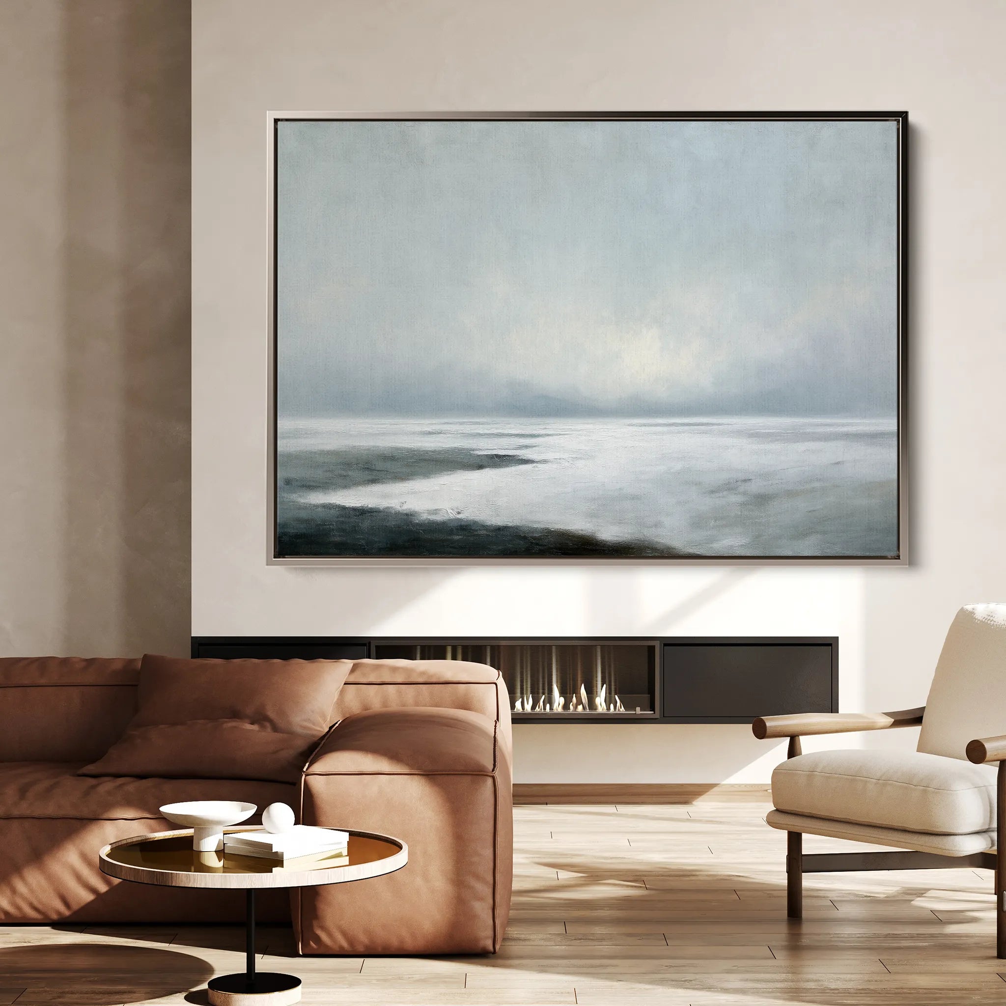 Abstract 1540 Canvas Art 18" x 24" / 45 x 60 cm / Black