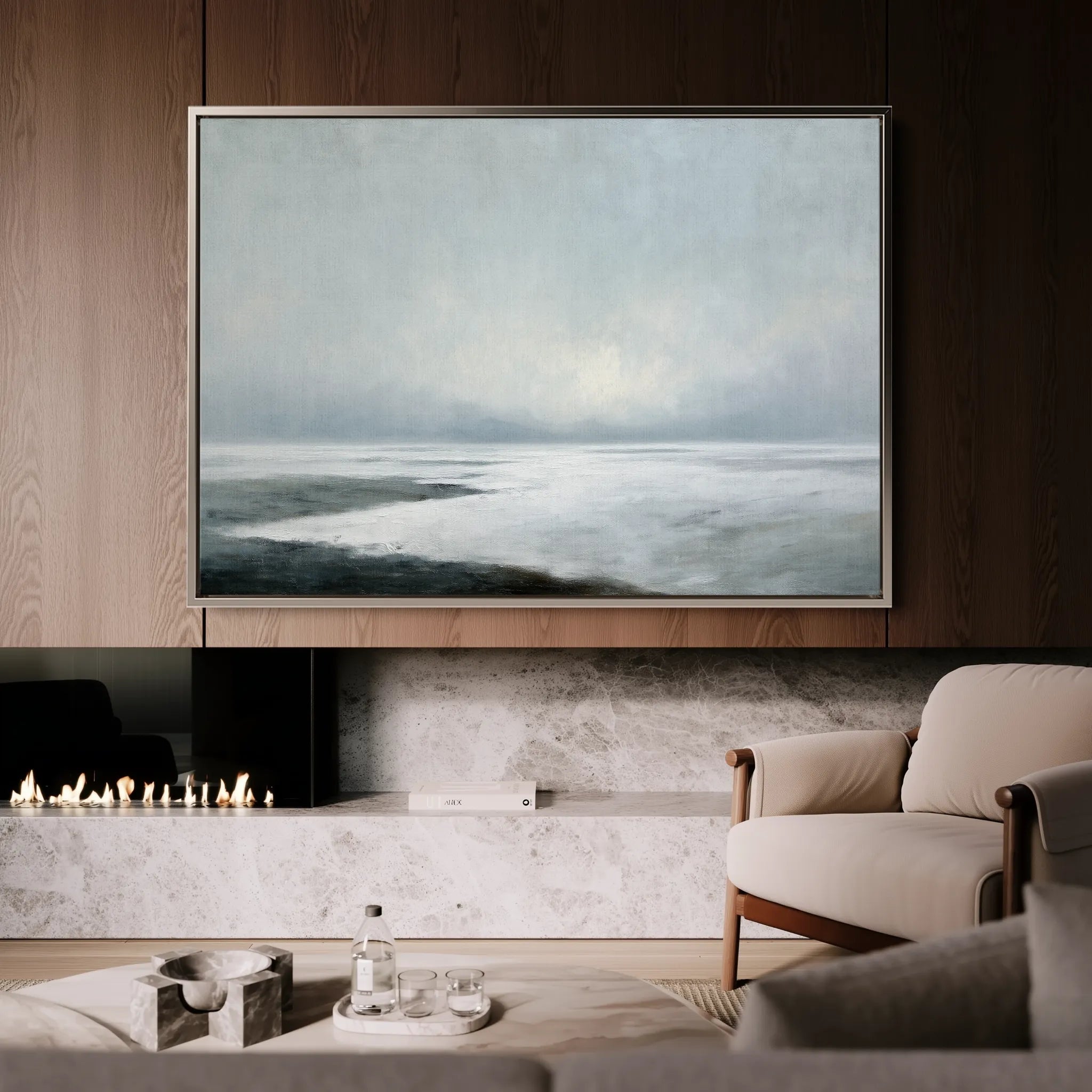 Abstract 1540 Canvas Art 18" x 24" / 45 x 60 cm / Black
