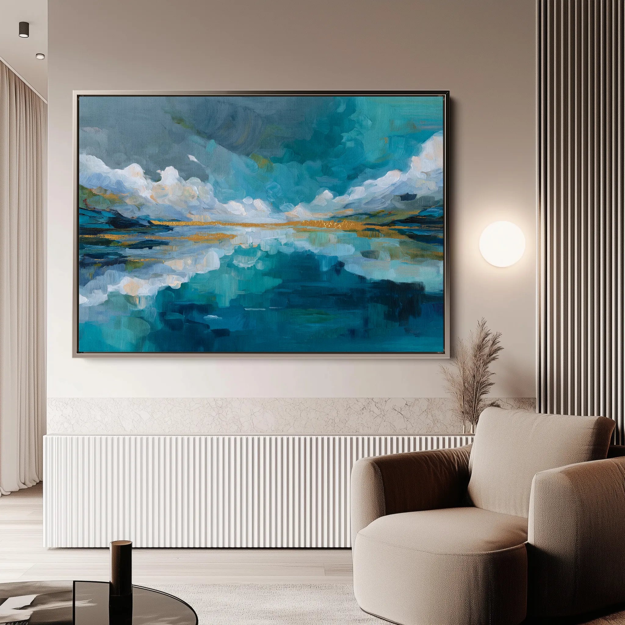 Abstract 1541 Canvas Art 18" x 24" / 45 x 60 cm / Black