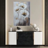 Floral 1541 Canvas Art 18" x 24" / 45 x 60 cm / Black