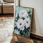 Floral 1542 Canvas Art 18" x 24" / 45 x 60 cm / Black