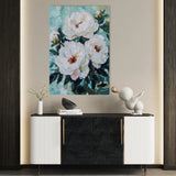 Floral 1542 Canvas Art 18" x 24" / 45 x 60 cm / Black