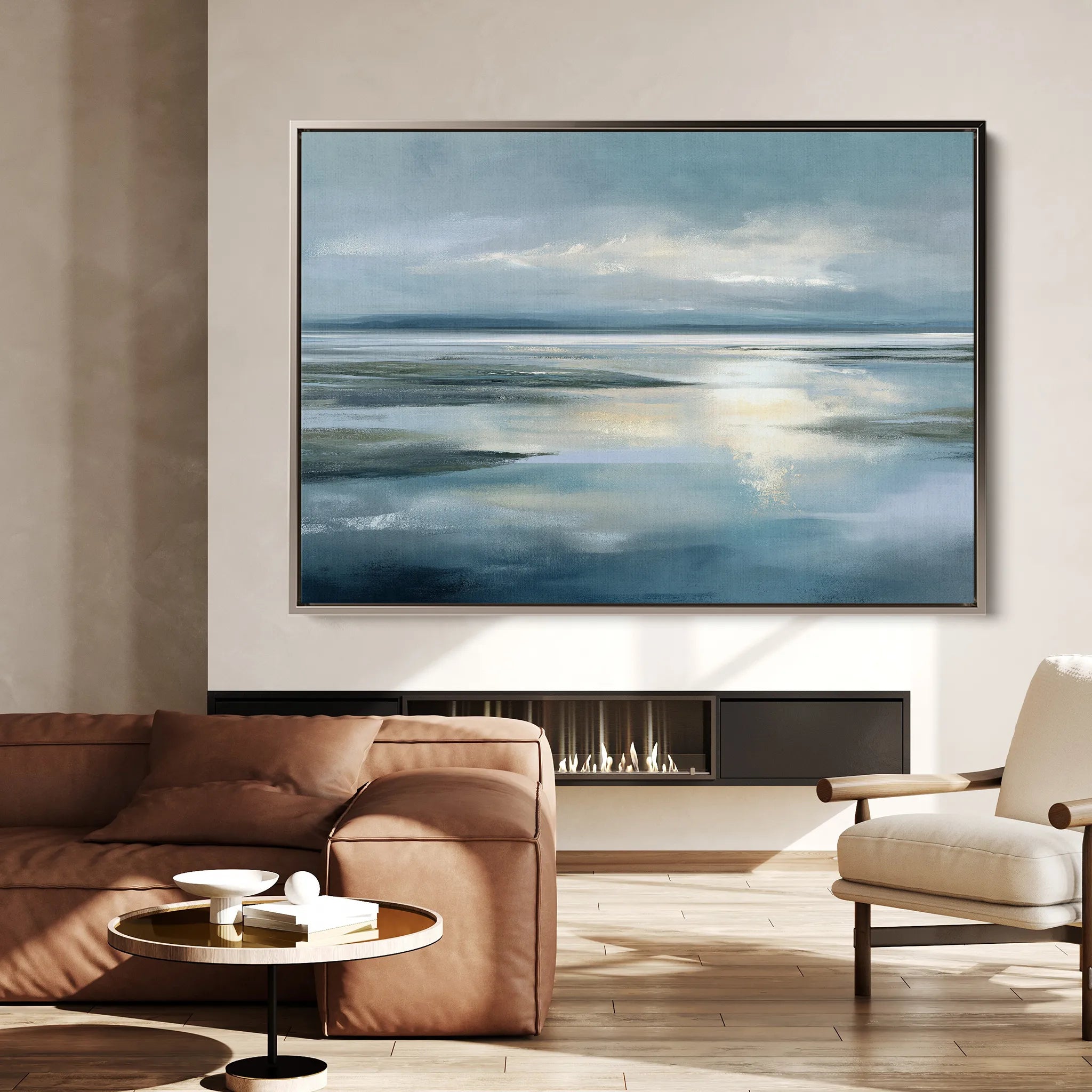 Abstract 1543 Canvas Art 18" x 24" / 45 x 60 cm / Black