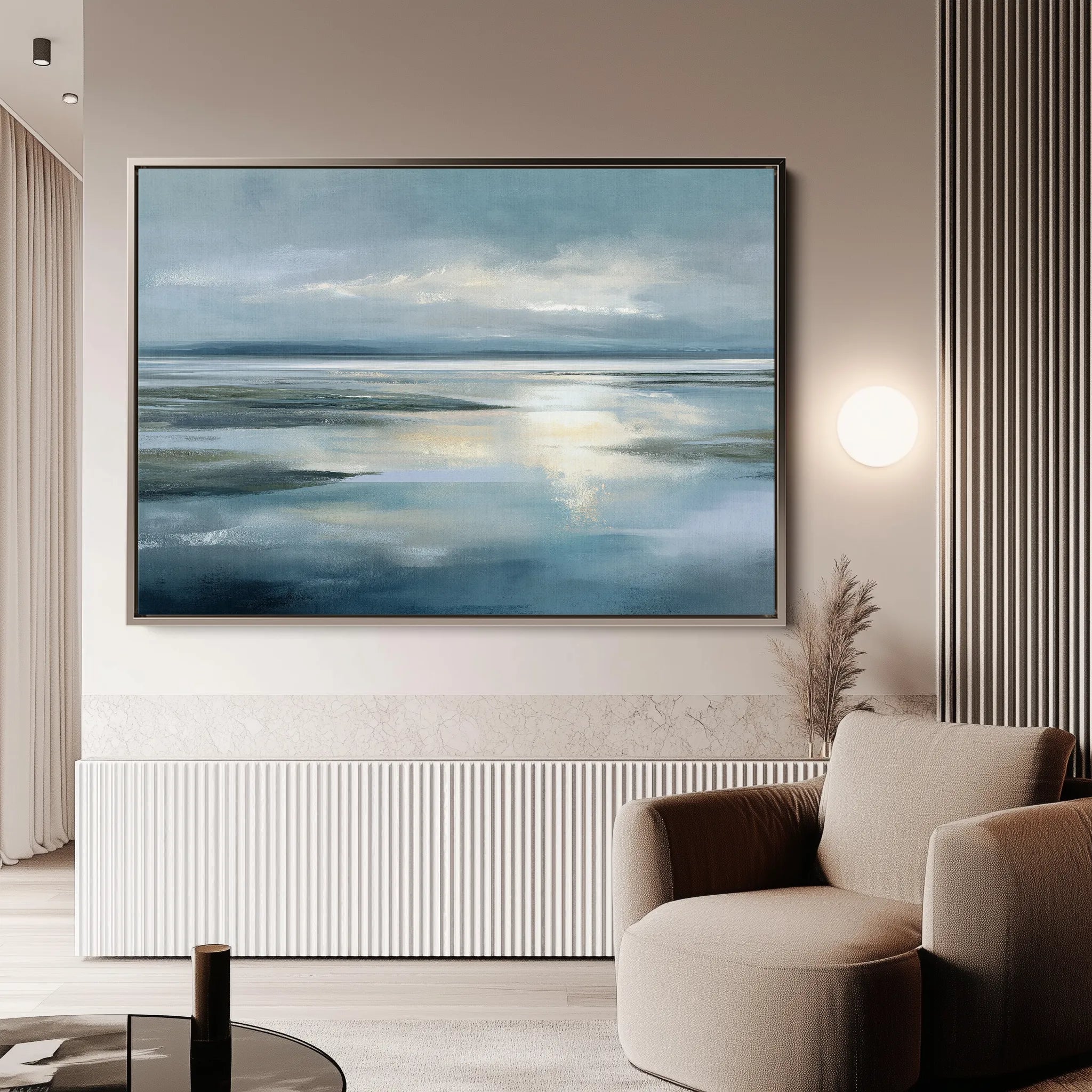 Abstract 1543 Canvas Art 18" x 24" / 45 x 60 cm / Black