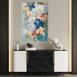 Floral 1543 Canvas Art 18" x 24" / 45 x 60 cm / Black