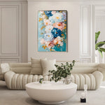 Floral 1543 Canvas Art 60 x 40 cm / Black