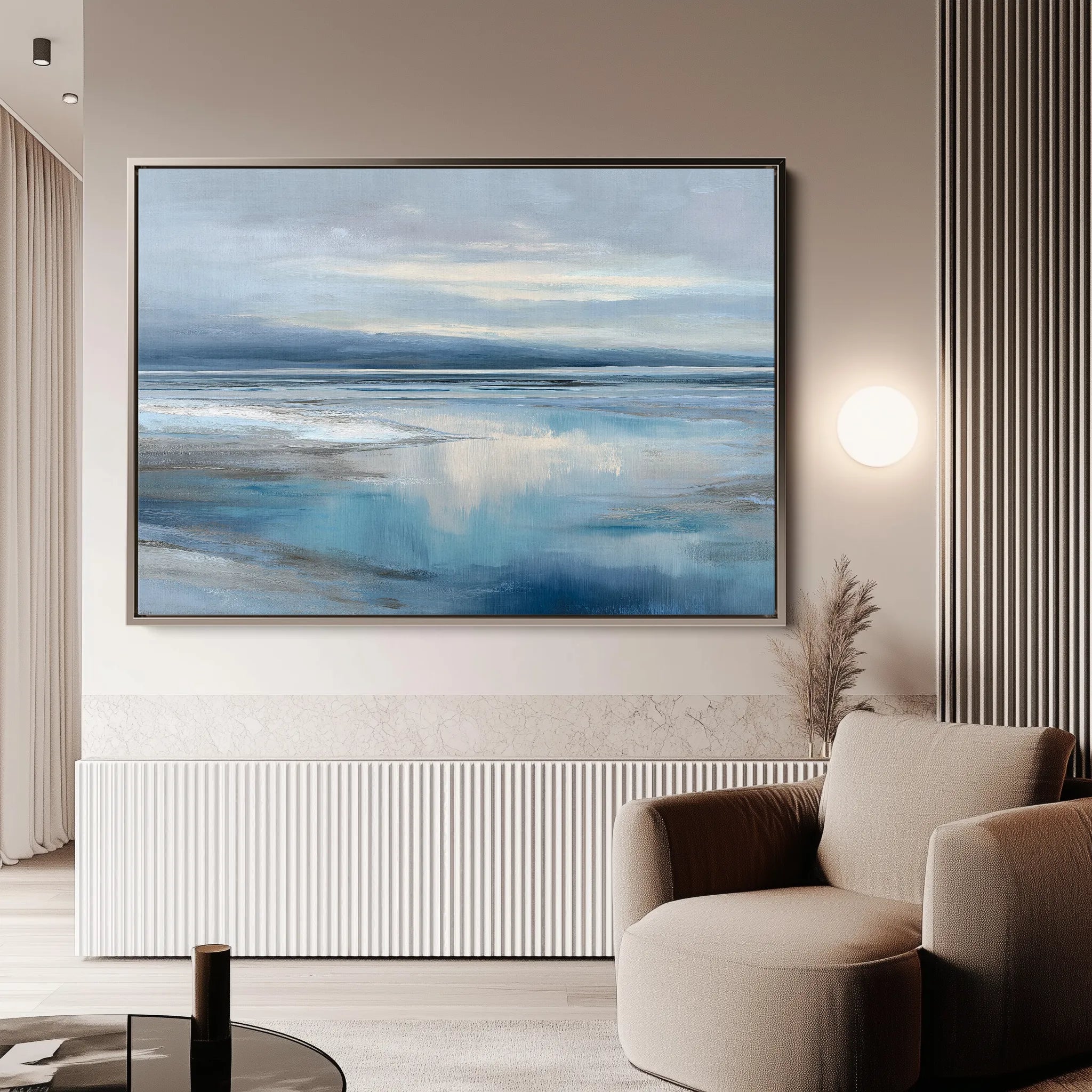 Abstract 1544 Canvas Art 18" x 24" / 45 x 60 cm / Black