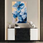 Floral 1544 Canvas Art 18" x 24" / 45 x 60 cm / Black