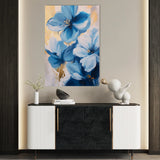Floral 1544 Canvas Art 18" x 24" / 45 x 60 cm / Black