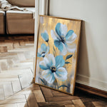 Floral 1545 Canvas Art 18" x 24" / 45 x 60 cm / Black