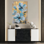 Floral 1545 Canvas Art 18" x 24" / 45 x 60 cm / Black