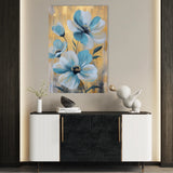 Floral 1545 Canvas Art 18" x 24" / 45 x 60 cm / Black