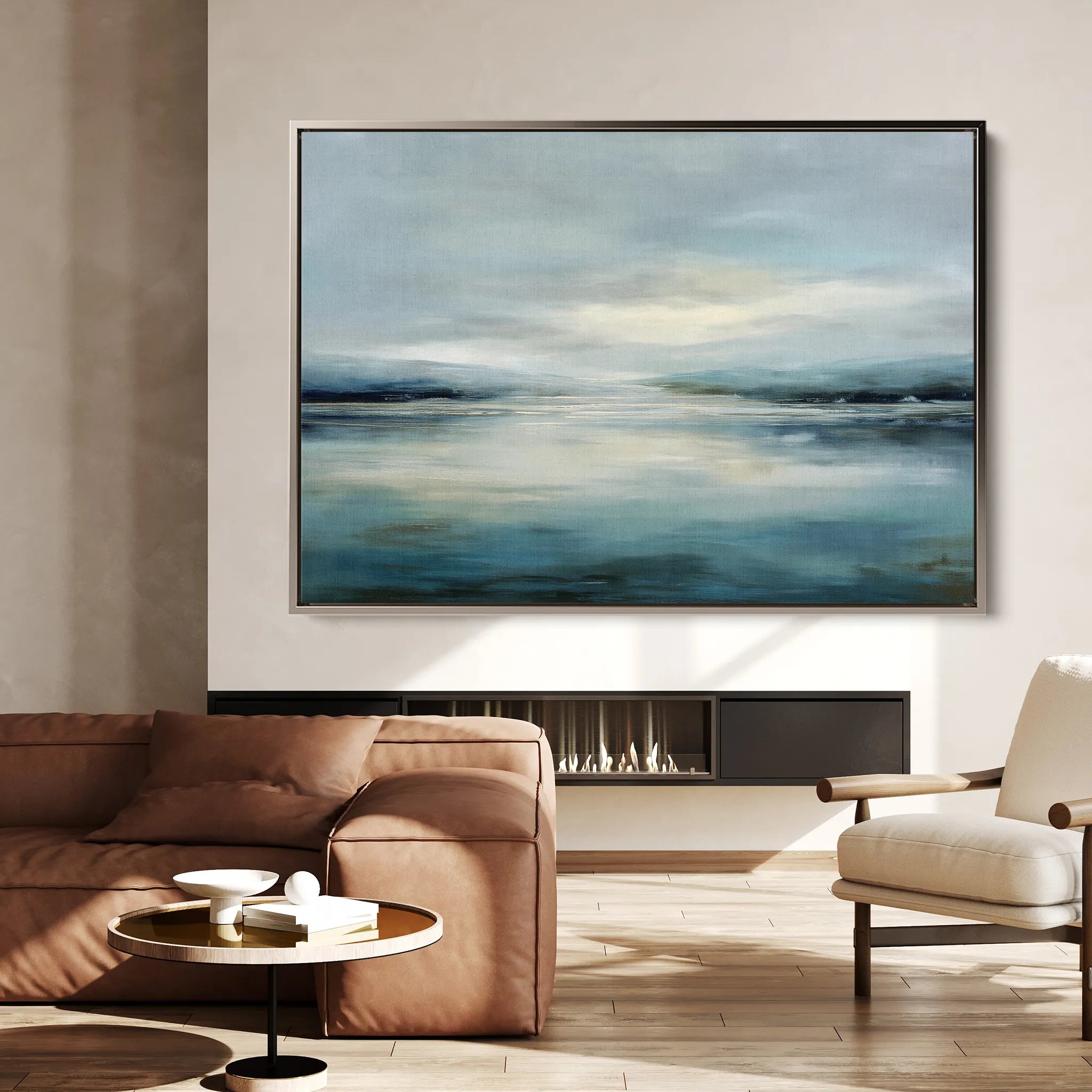 Abstract 1546 Canvas Art 18" x 24" / 45 x 60 cm / Black
