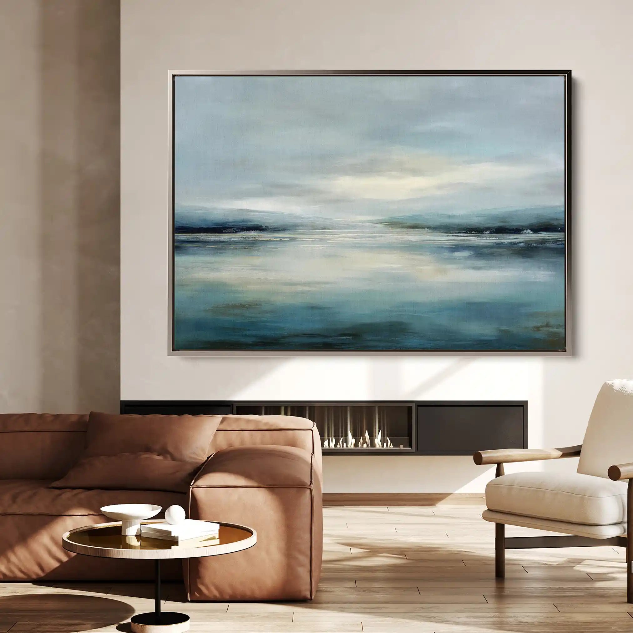 Abstract 1546 Canvas Art 60 x 40 cm / Black