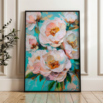 Floral 1546 Canvas Art 18" x 24" / 45 x 60 cm / Black