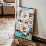 Floral 1546 Canvas Art 18" x 24" / 45 x 60 cm / Black