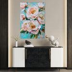 Floral 1546 Canvas Art 18" x 24" / 45 x 60 cm / Black