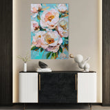 Floral 1546 Canvas Art 18" x 24" / 45 x 60 cm / Black