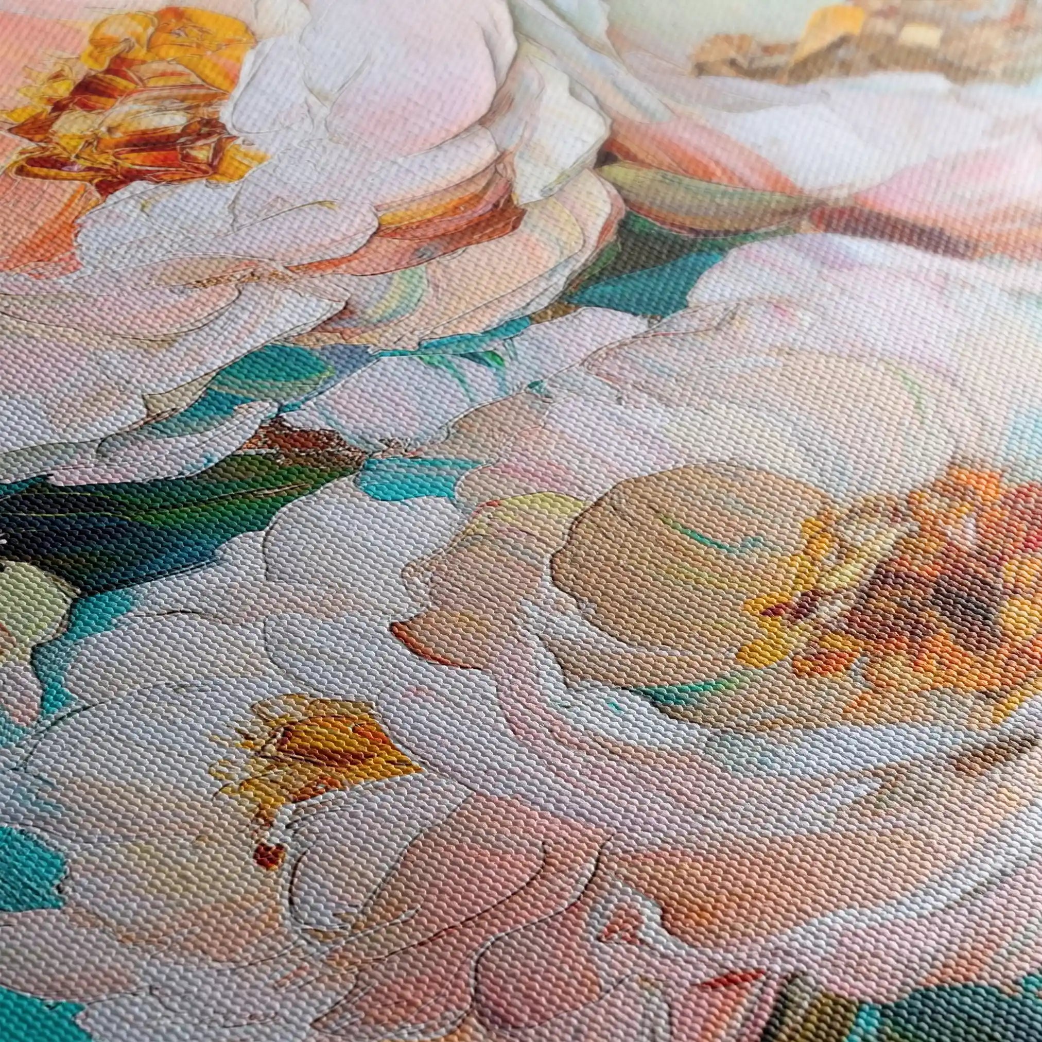 Floral 1546 Canvas Art 60 x 40 cm / Black