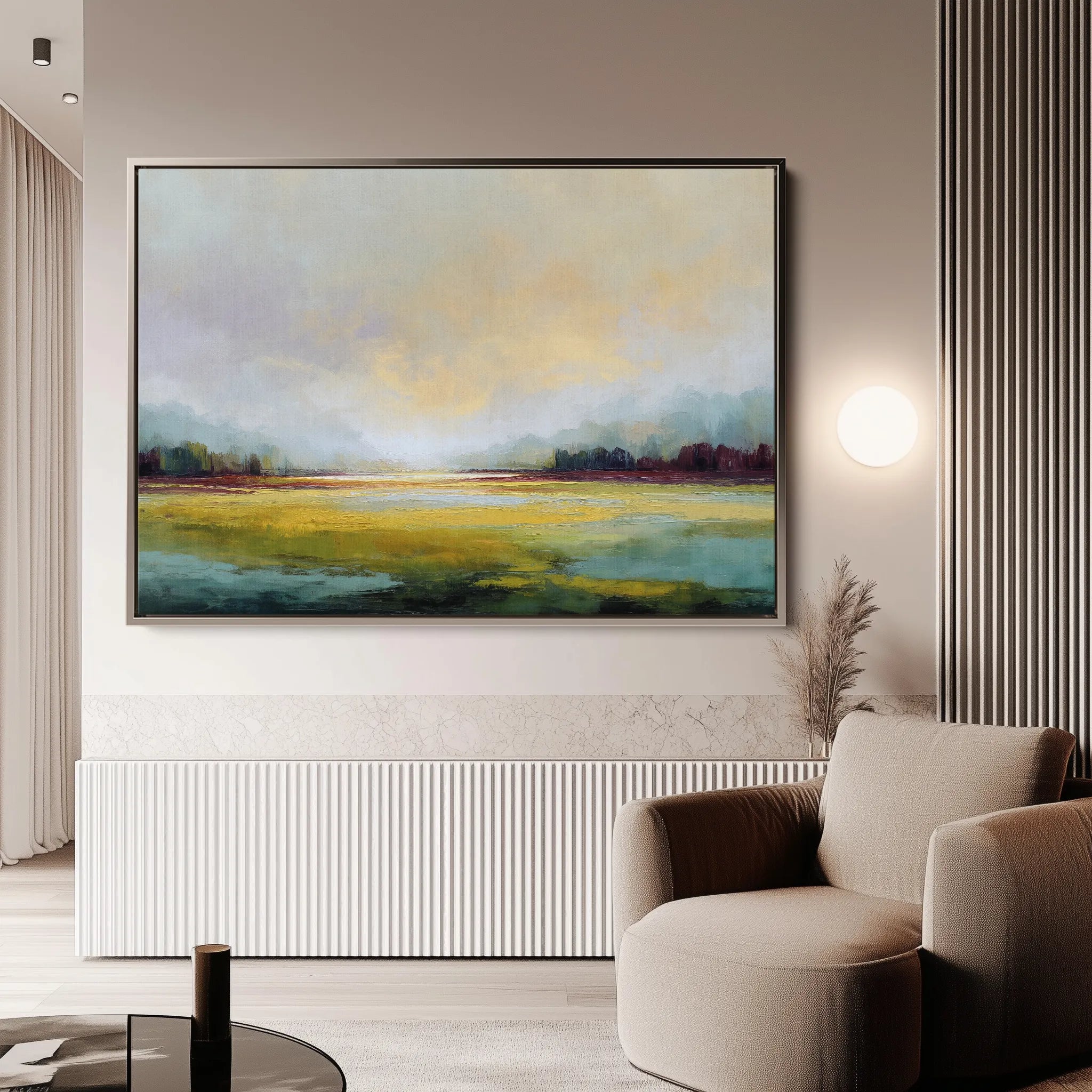 Abstract 1547 Canvas Art 18" x 24" / 45 x 60 cm / Black