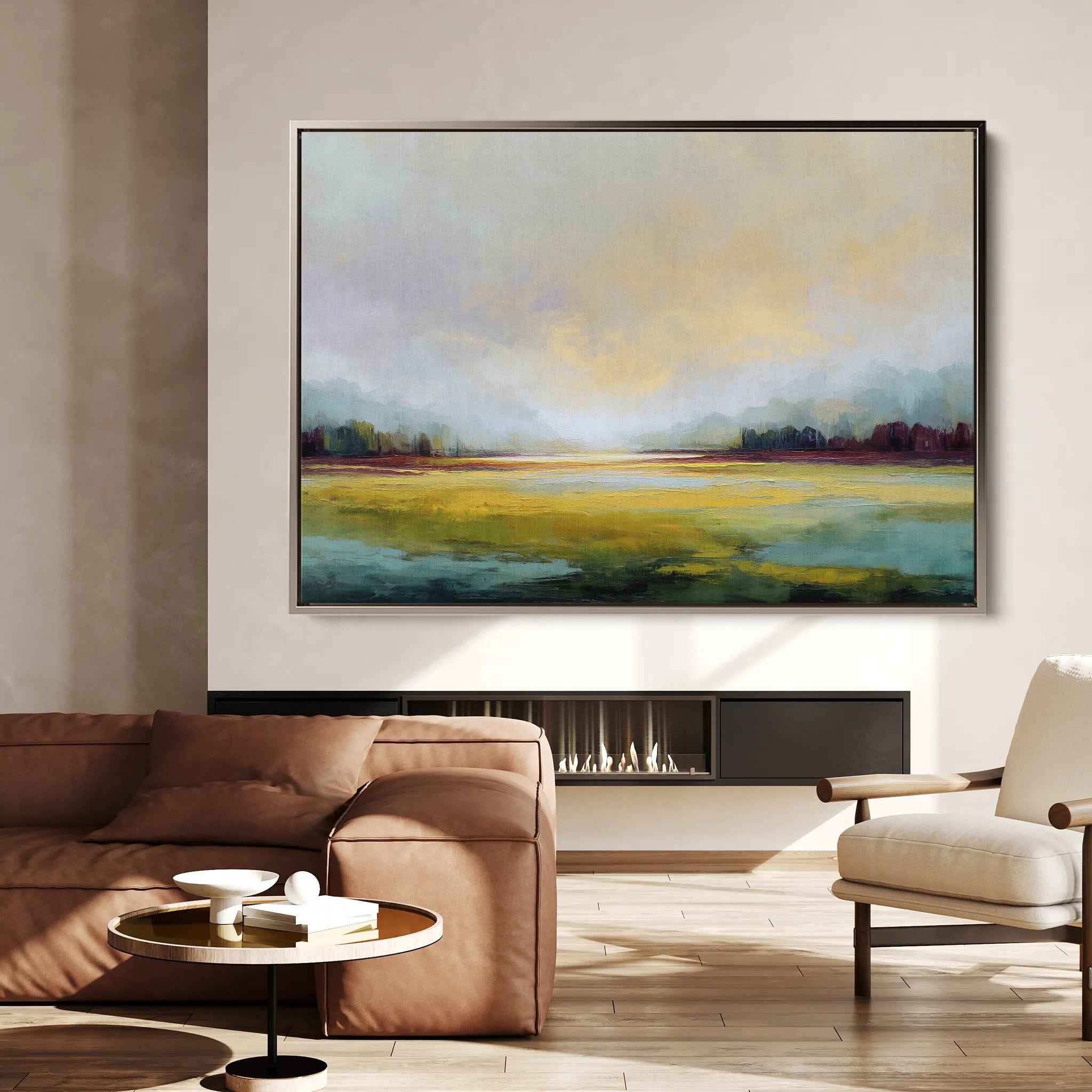 Abstract 1547 Canvas Art 18" x 24" / 45 x 60 cm / Black