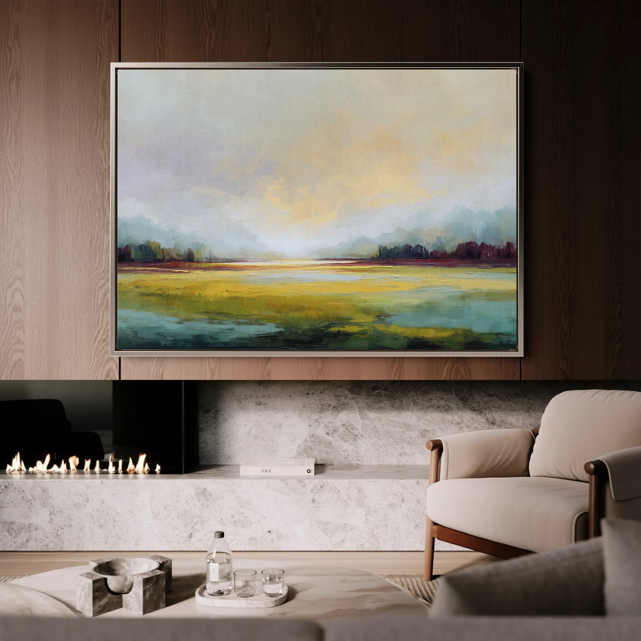 Abstract 1547 Canvas Art 18" x 24" / 45 x 60 cm / Black