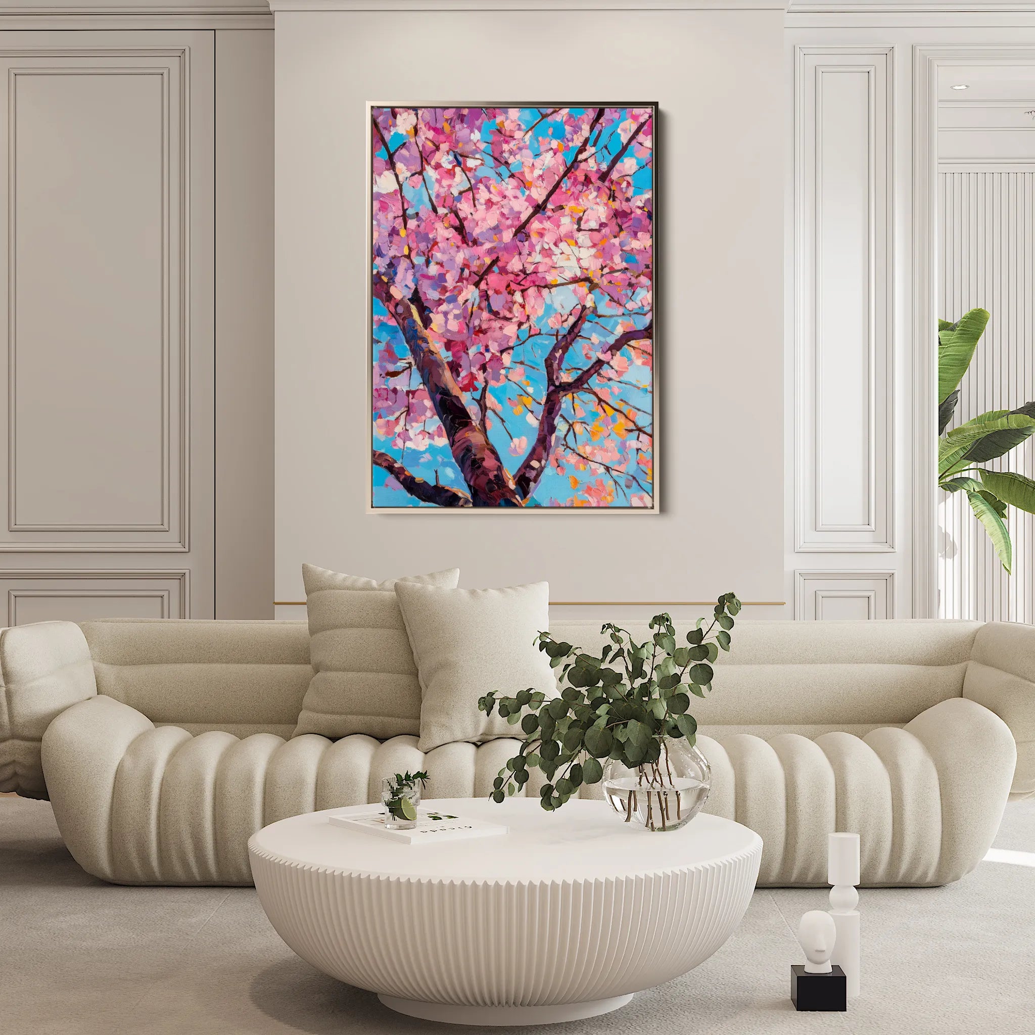 Floral 1547 Canvas Art 18" x 24" / 45 x 60 cm / Black