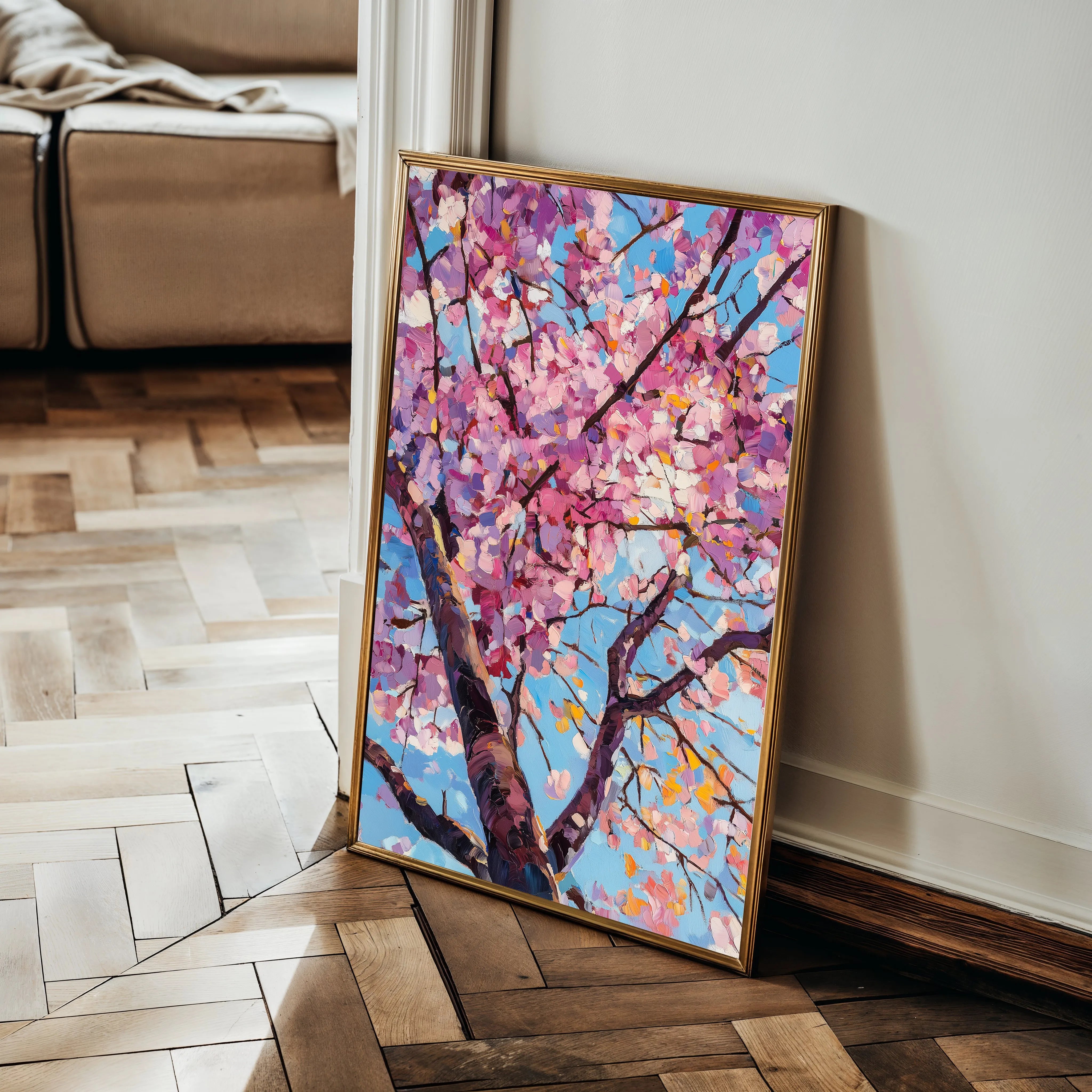 Floral 1547 Canvas Art 18" x 24" / 45 x 60 cm / Black