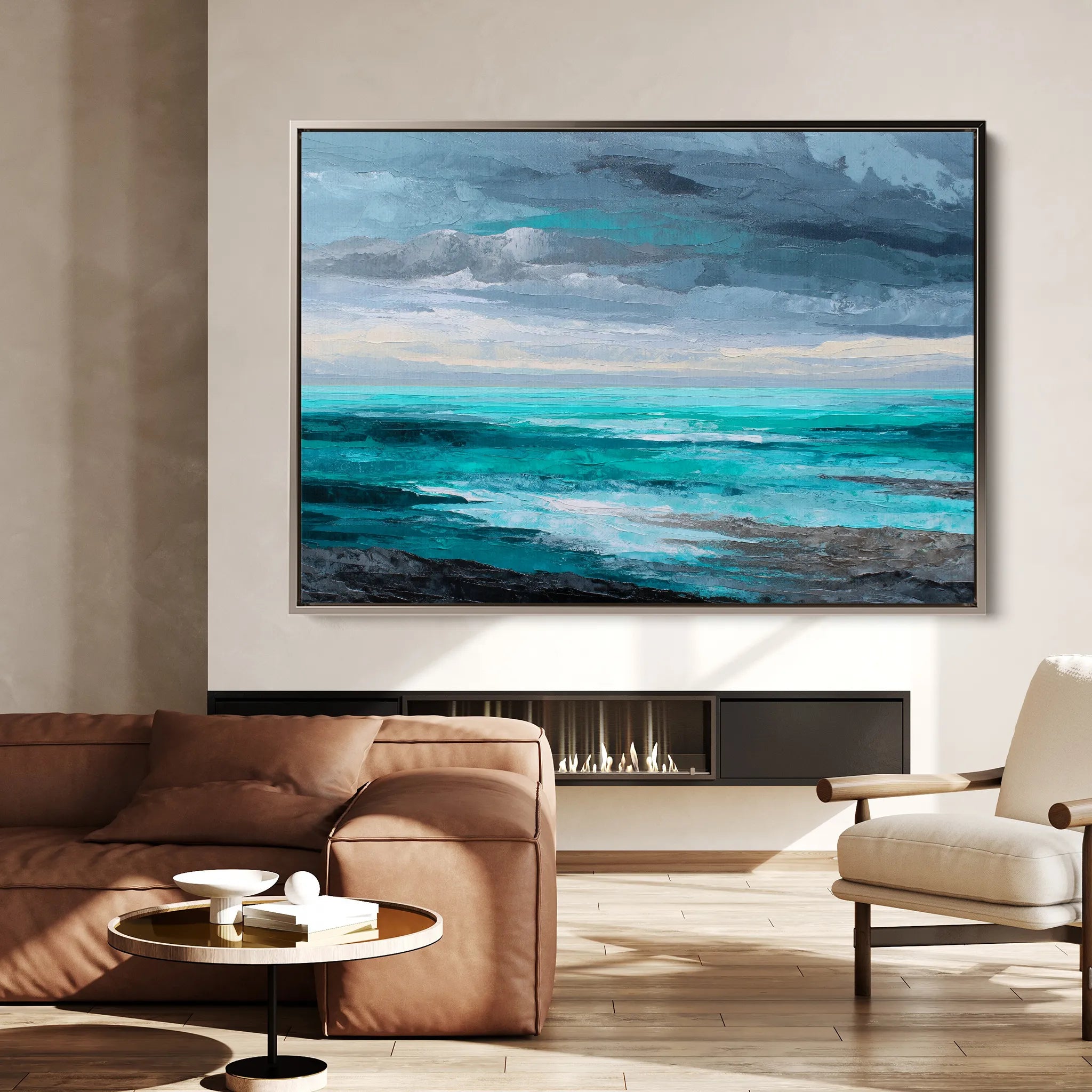 Abstract 1549 Canvas Art 18" x 24" / 45 x 60 cm / Black