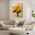 Floral 1549 Canvas Art 18" x 24" / 45 x 60 cm / Black
