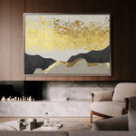 Abstract 155 Canvas Art 18" x 24" / 45 x 60 cm / Black