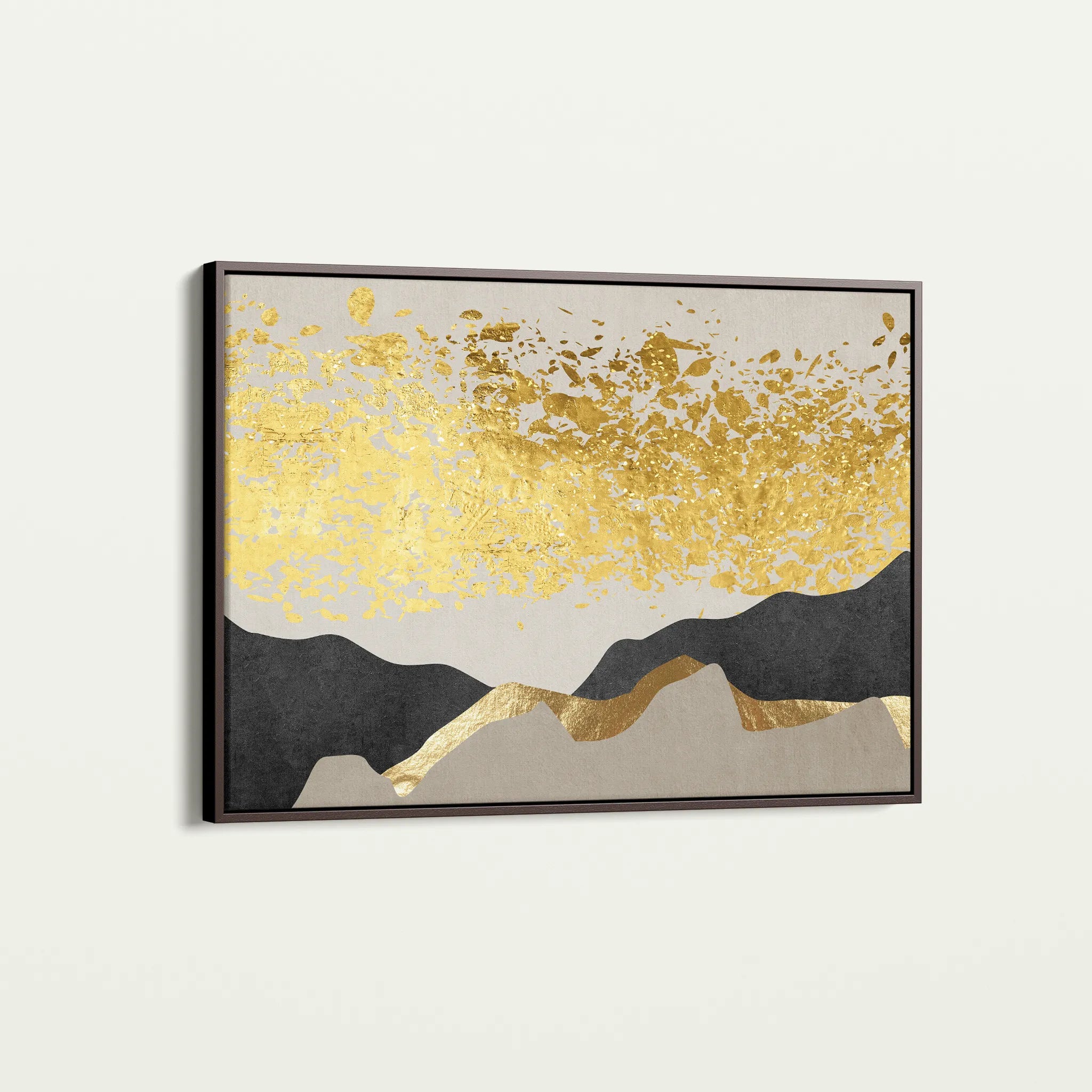 Abstract 155 Canvas Art 18" x 24" / 45 x 60 cm / Black