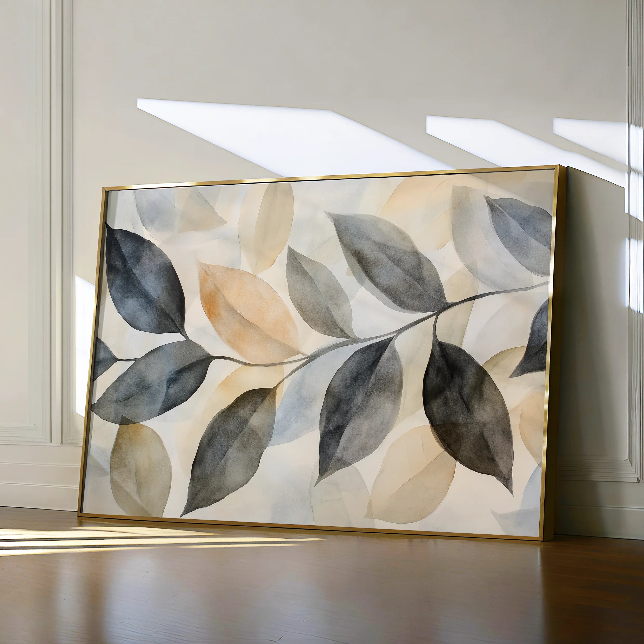 Boho 155 Canvas Art 18" x 24" / 45 x 60 cm / Black