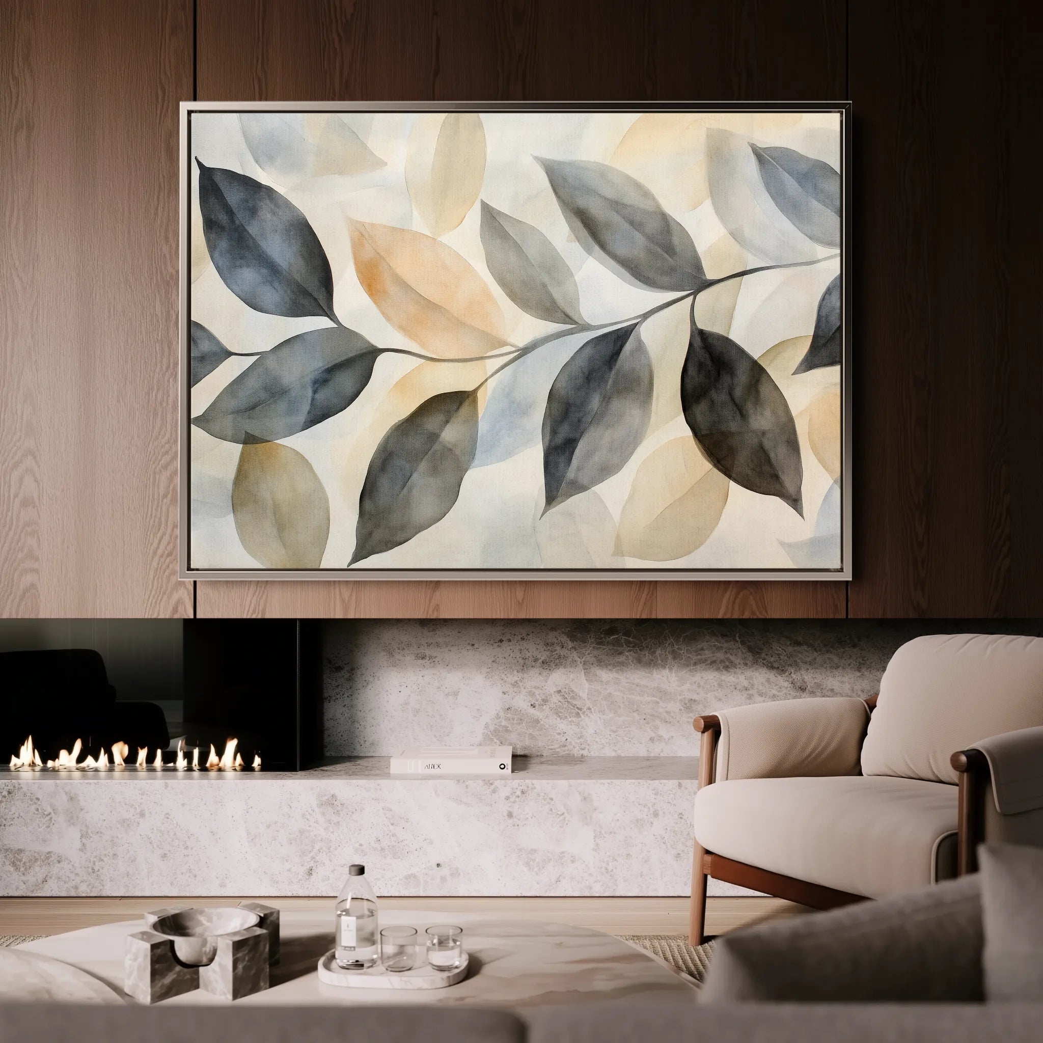 Boho 155 Canvas Art 18" x 24" / 45 x 60 cm / Black