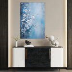 Floral 155 Canvas Art 18" x 24" / 45 x 60 cm / Black