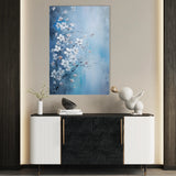 Floral 155 Canvas Art 18" x 24" / 45 x 60 cm / Black