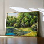 Landscape 155 Canvas Art 60 x 40 cm / Black