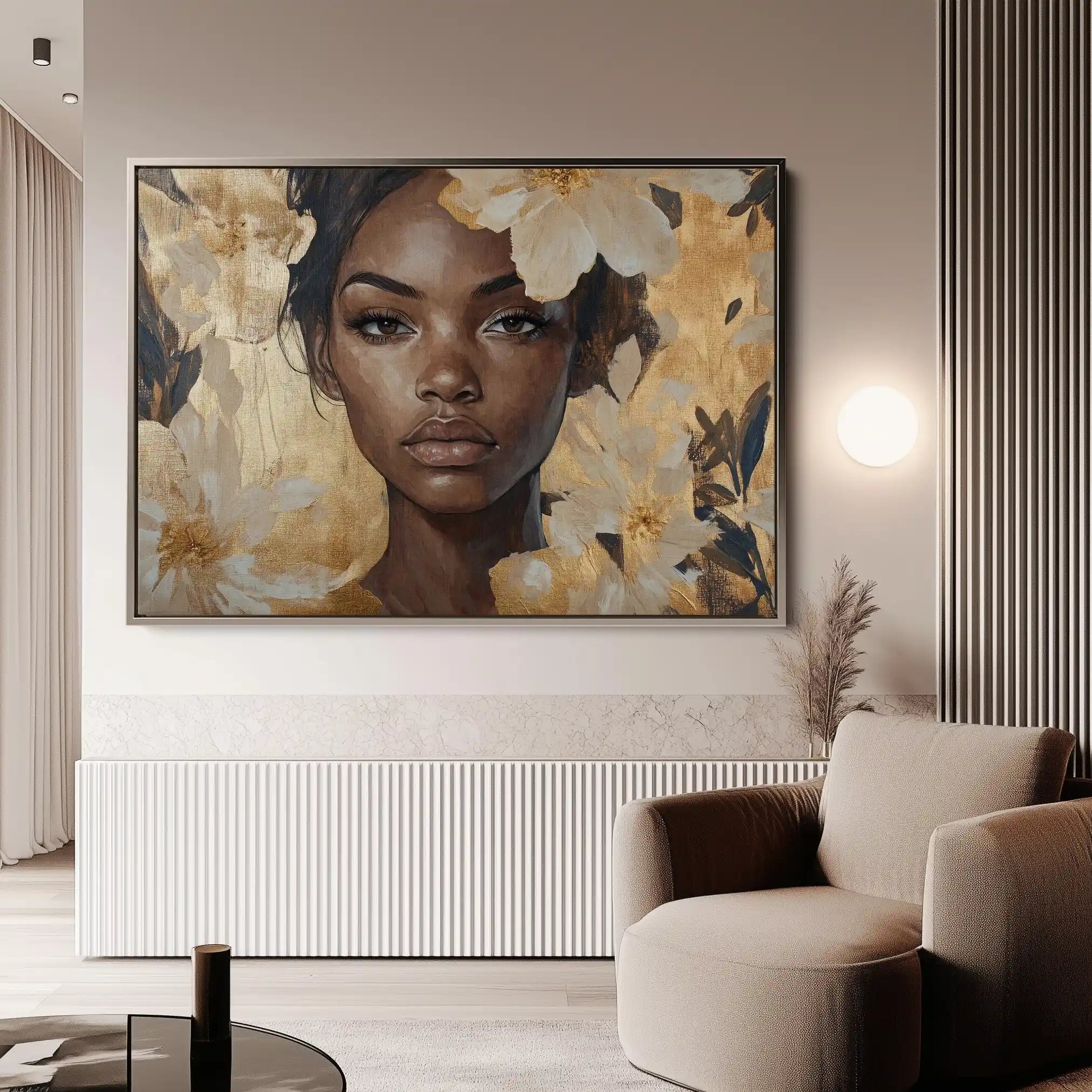 Portrait 155 Canvas Art 60 x 40 cm / Black