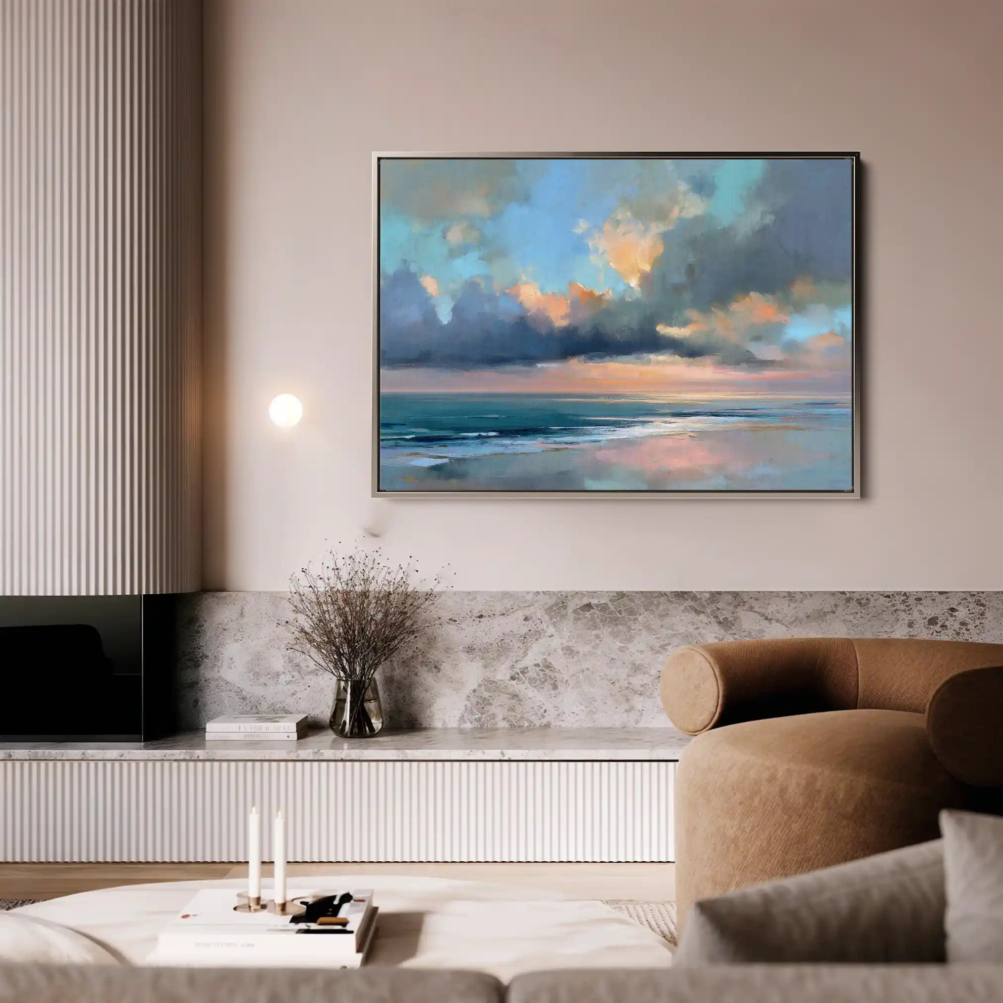 Abstract 1550 Canvas Art 60 x 40 cm / Black