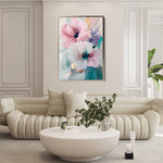 Floral 1551 Canvas Art 18" x 24" / 45 x 60 cm / Black