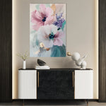 Floral 1551 Canvas Art 18" x 24" / 45 x 60 cm / Black