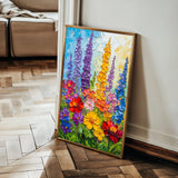 Floral 1552 Canvas Art 18" x 24" / 45 x 60 cm / Black