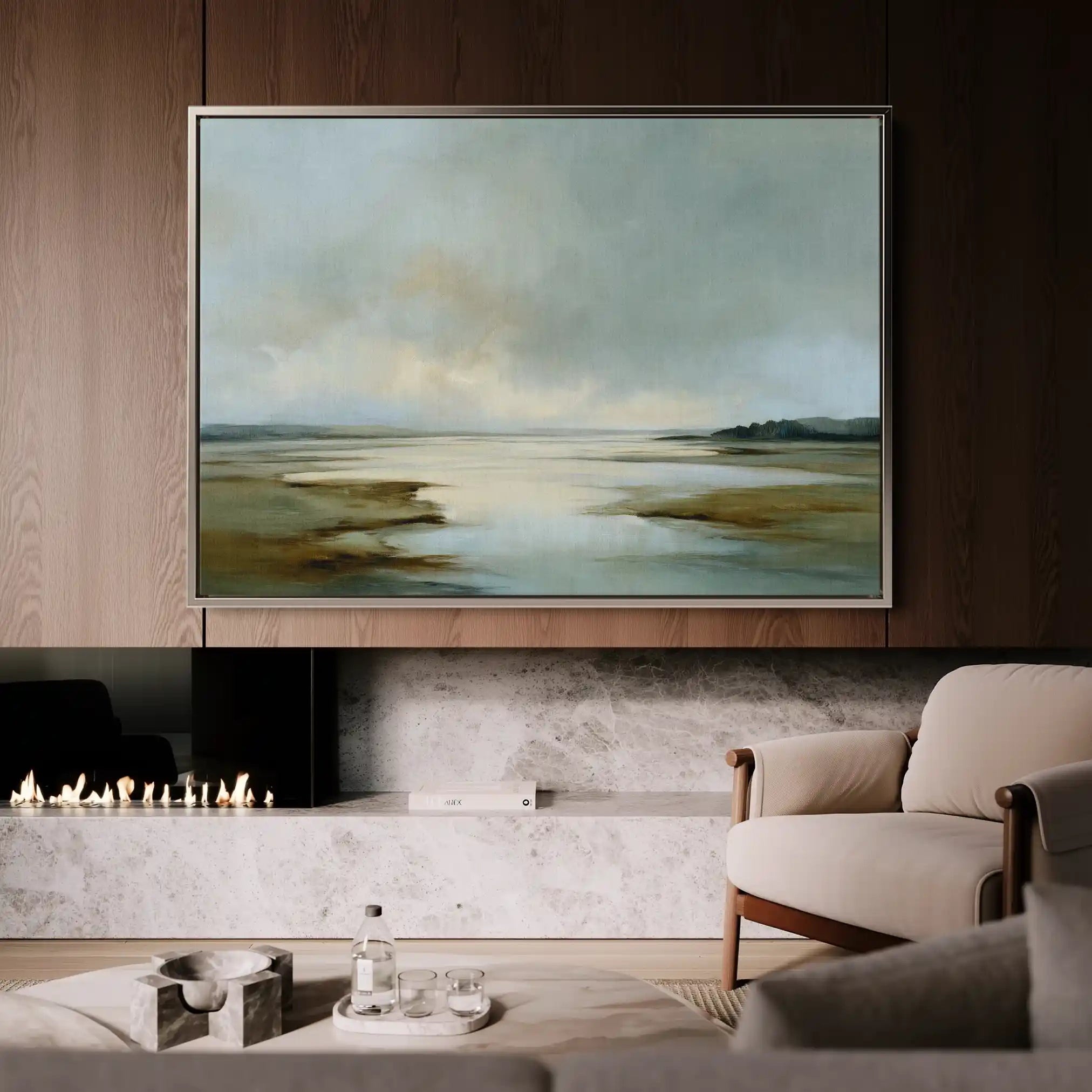 Abstract 1553 Canvas Art 60 x 40 cm / Black