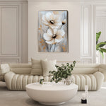 Floral 1553 Canvas Art 18" x 24" / 45 x 60 cm / Black