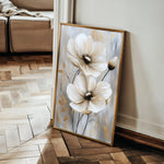 Floral 1553 Canvas Art 18" x 24" / 45 x 60 cm / Black