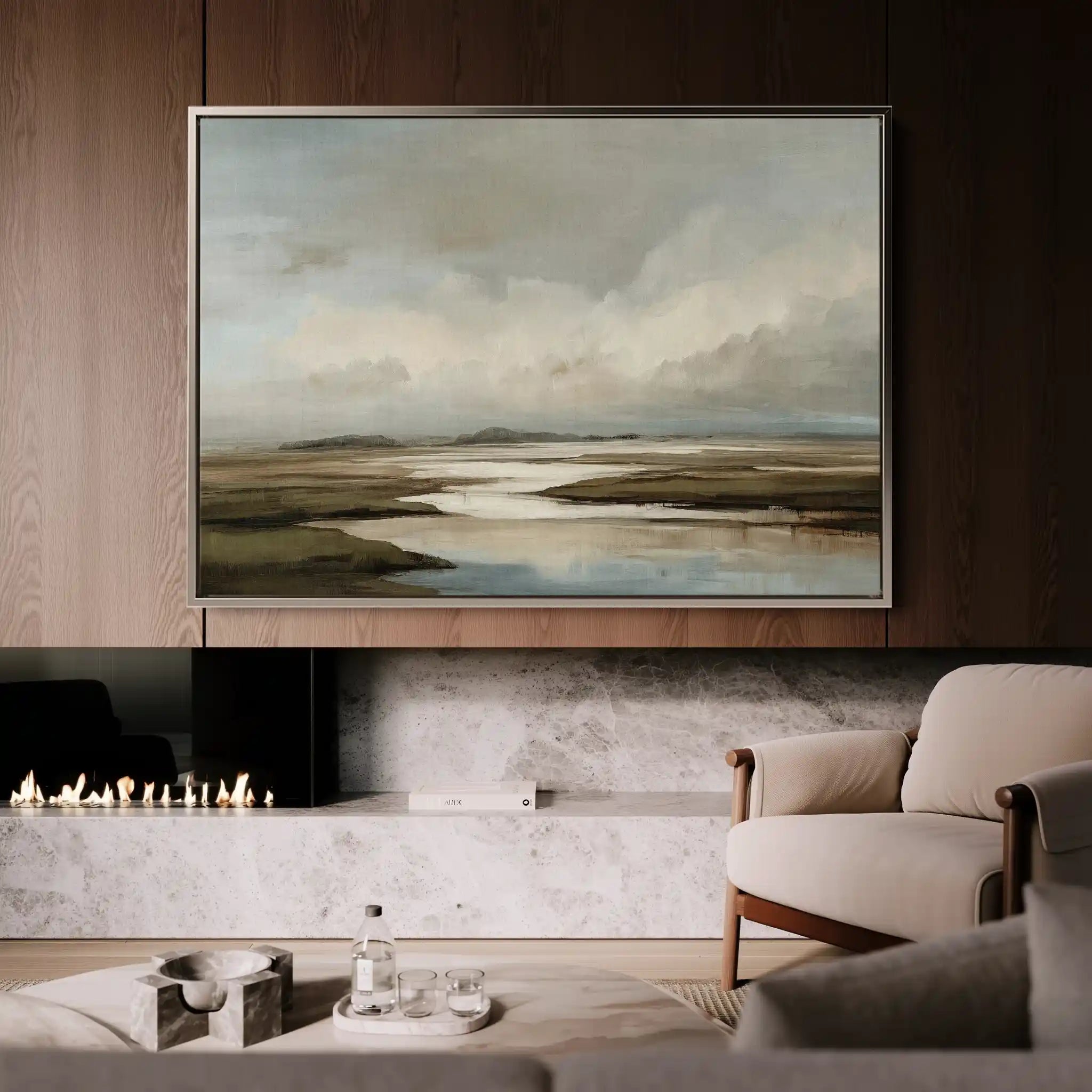 Abstract 1554 Canvas Art 18" x 24" / 45 x 60 cm / Black