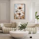 Floral 1554 Canvas Art 18" x 24" / 45 x 60 cm / Black