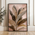 Floral 1555 Canvas Art 18" x 24" / 45 x 60 cm / Black