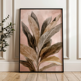 Floral 1555 Canvas Art 18" x 24" / 45 x 60 cm / Black